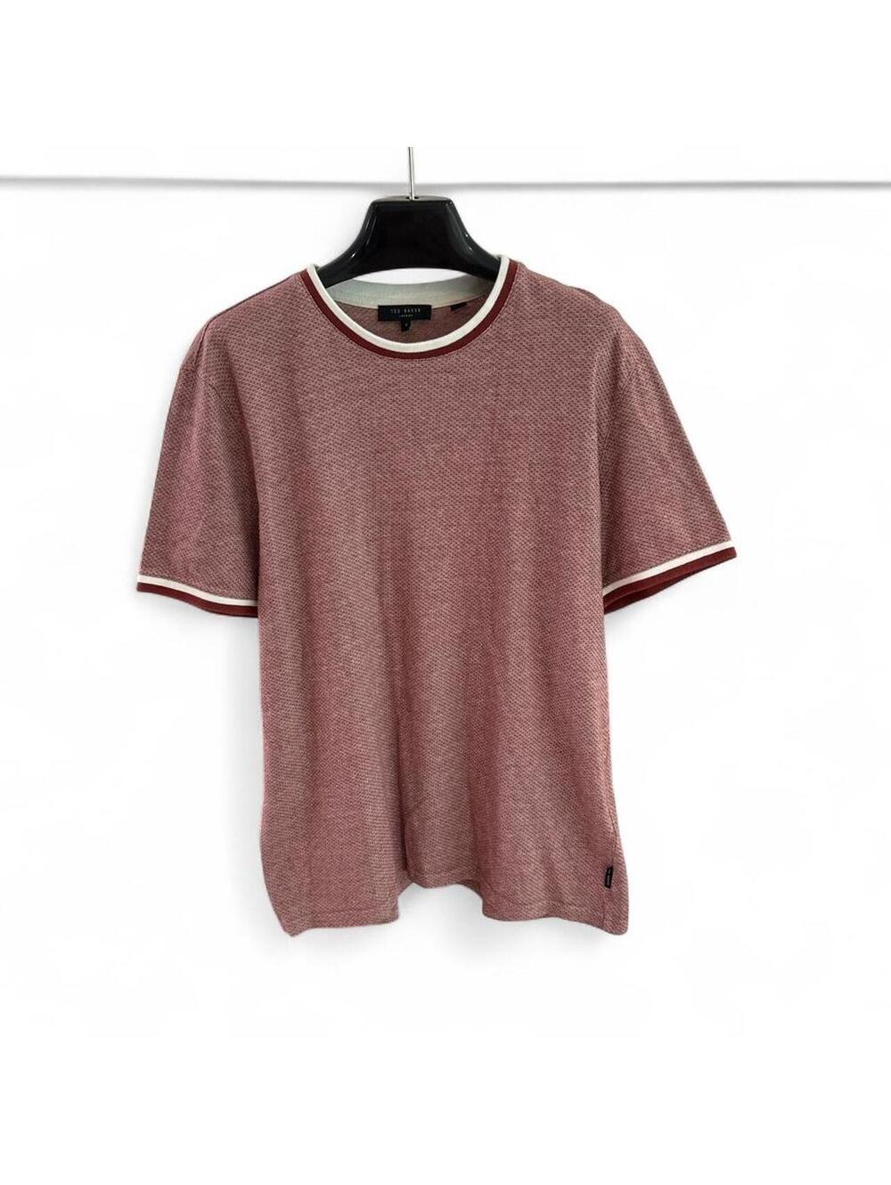 Ted Baker Men's Red and Pink Shirt